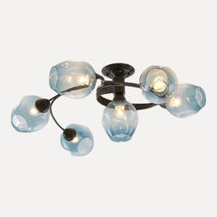 Noir, 6 globes, 85 cm