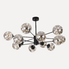 Noir, 12 globes, Ø 100 cm