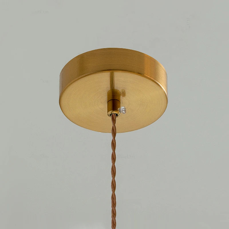 Suspension en céramique et laiton, style japonais – Arita, vue de détail