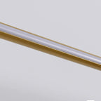 Applique LED longue ligne fine, dorée ou noire, 68 à 128 cm – Merano, vue de détail