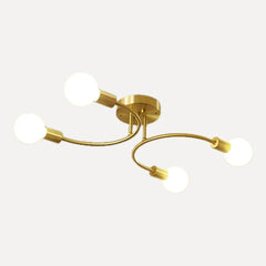 Doré, 4 lumières, Ø 60 cm