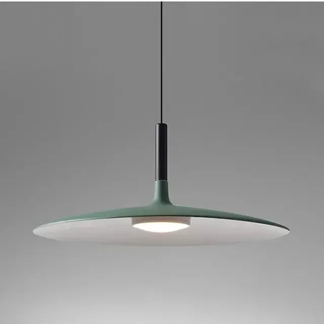 Suspension soucoupe laquée, six couleurs, Ø 25 à 45 cm – Cervo, finition vert / Ø 25 cm