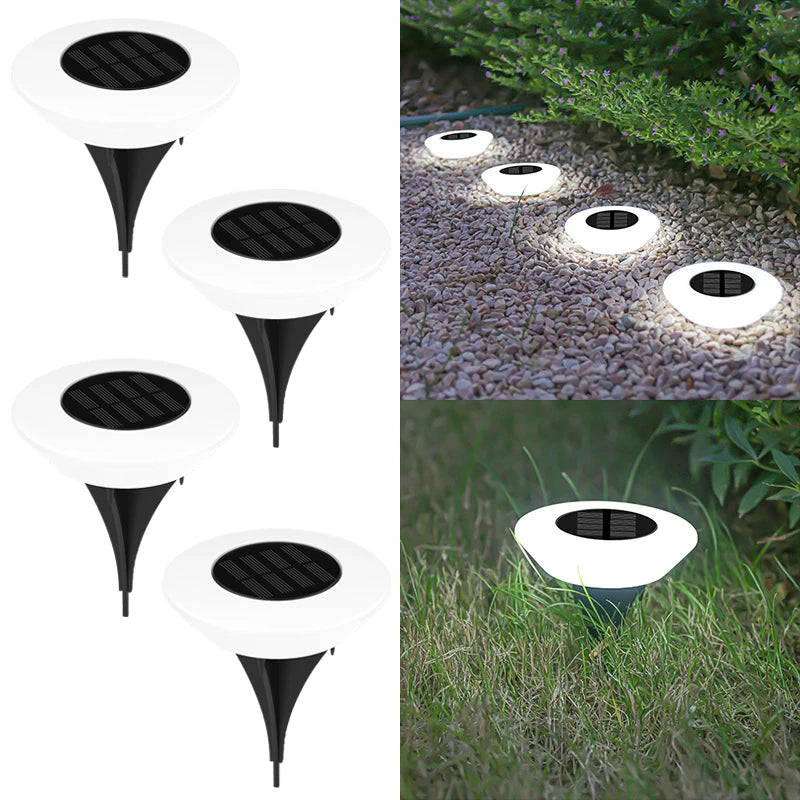 Batz, 14 led solaires pour pelouse et allée, en situation