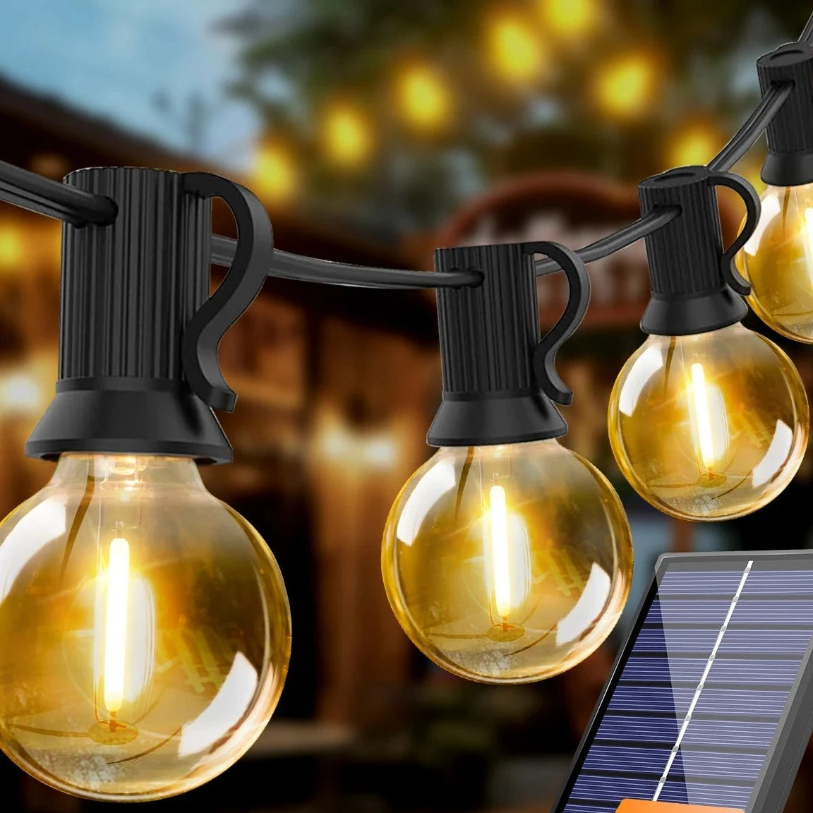 Hoëdic, globes incassables, solaire et télécommande, en situation