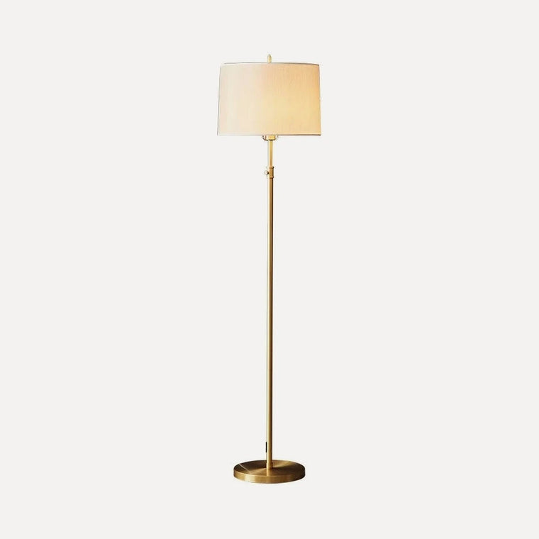 Lampe à poser en laiton, abat-jour plissé ou tambour – Laguiole
