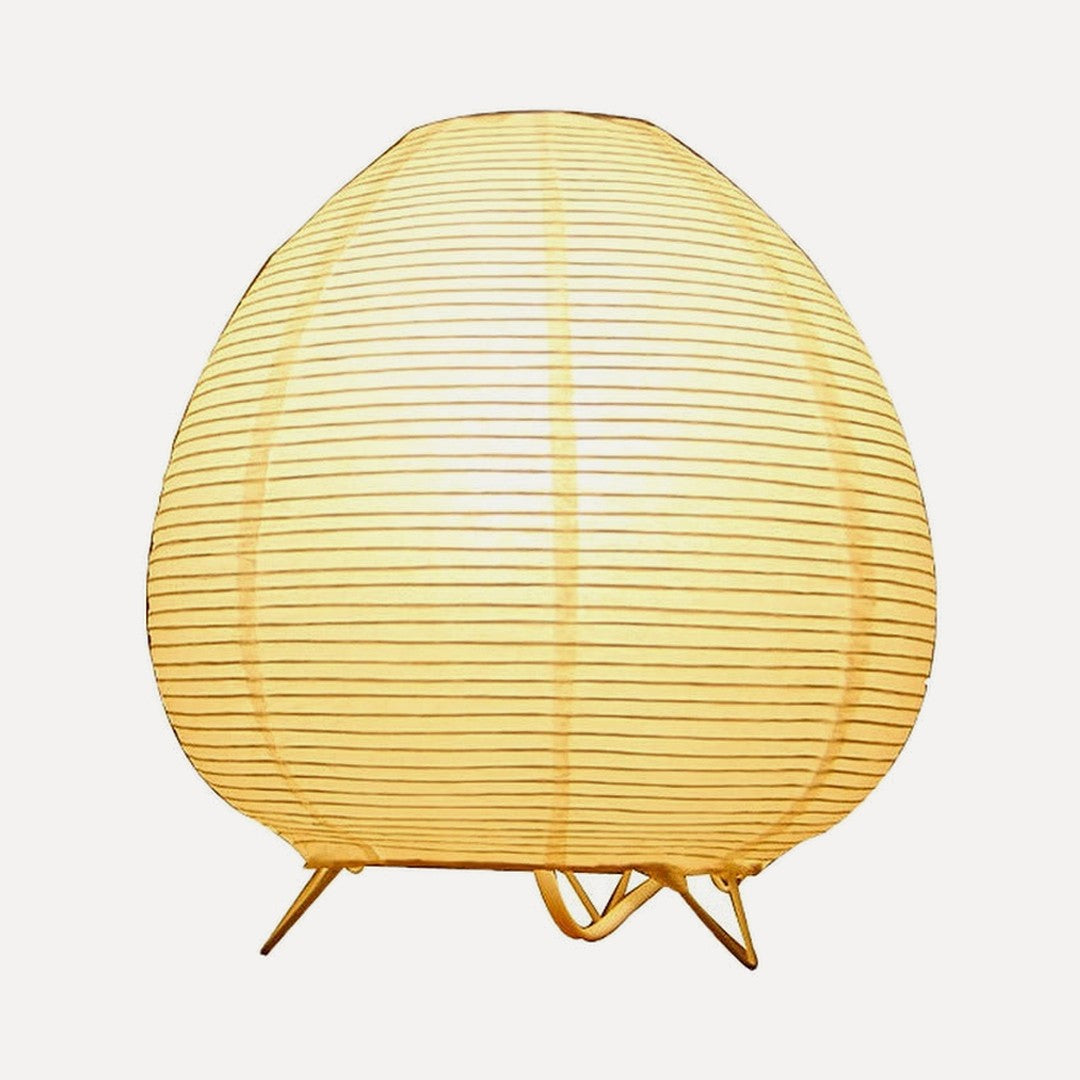Lampe à poser en papier de riz, esprit japonais – Agay, sur fond blanc