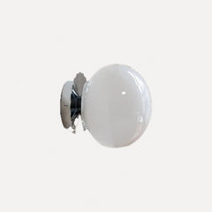 Blanc, chromé, avec tirette