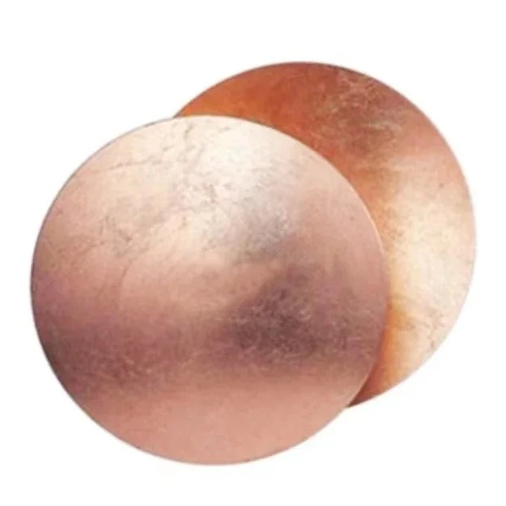 Applique éclipse en feuille d'or, Ø 20 ou 25 cm – Aso, finition feuille or rose, Ø 20 cm