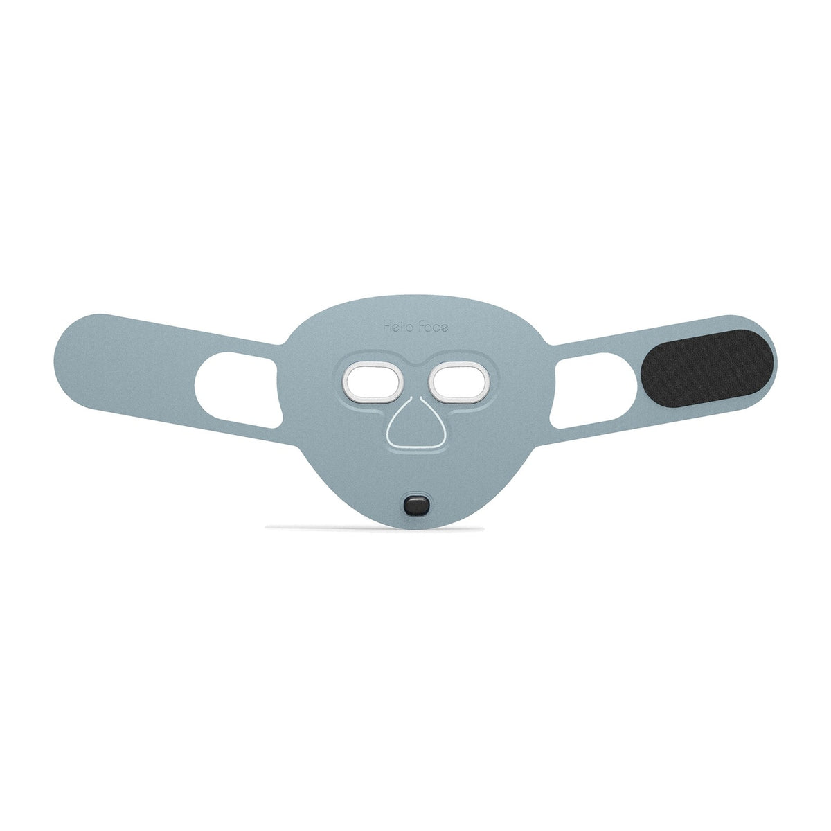 Masque LED Aurore Bleu gris, vue de face