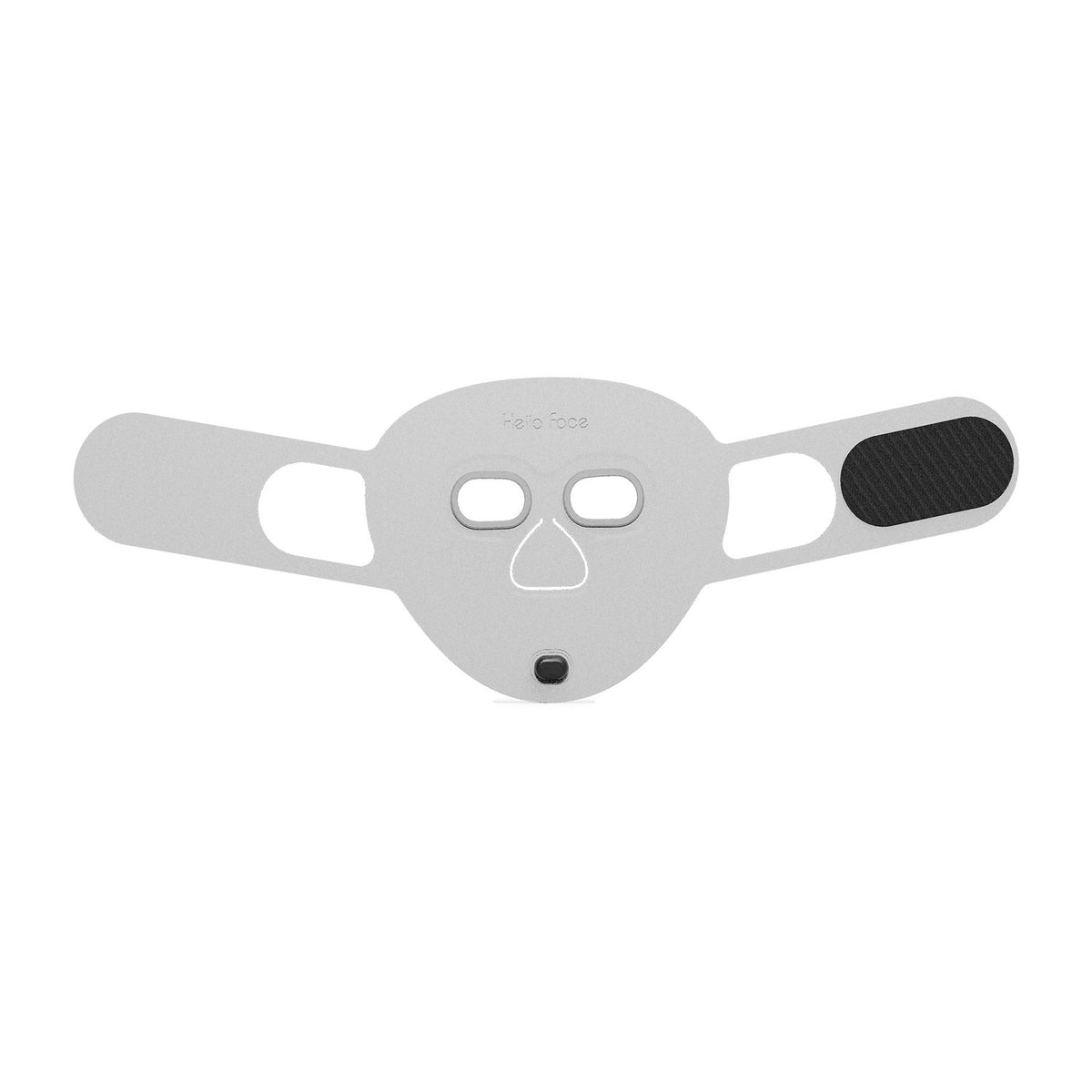 Masque LED Aurore Gris perle, vue de face