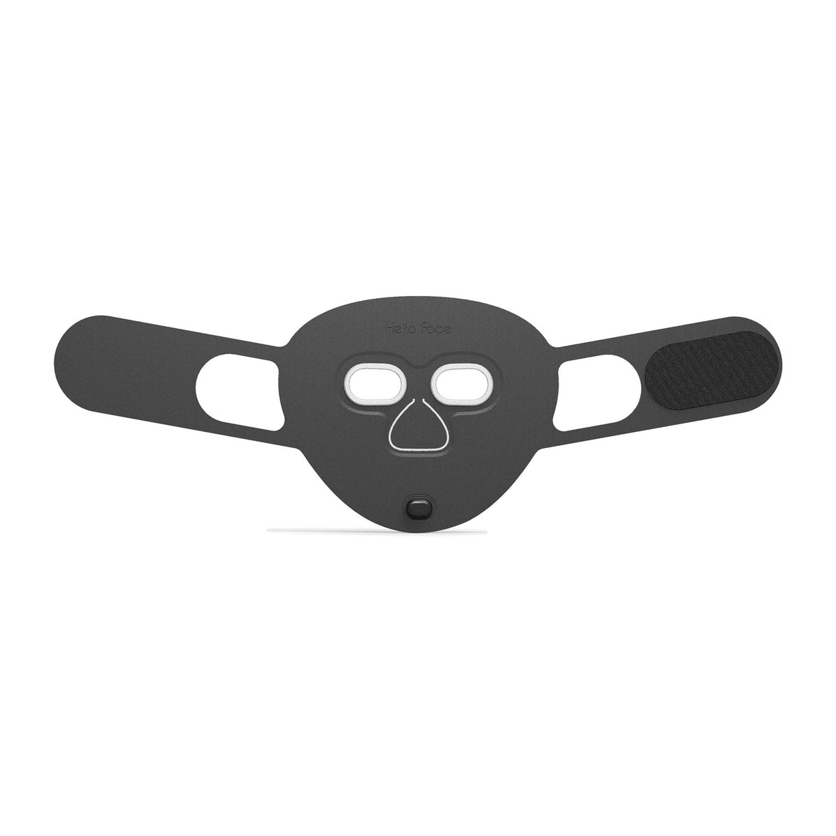 Masque LED Aurore Noir, vue de face