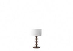 Lampe à poser, bois foncé