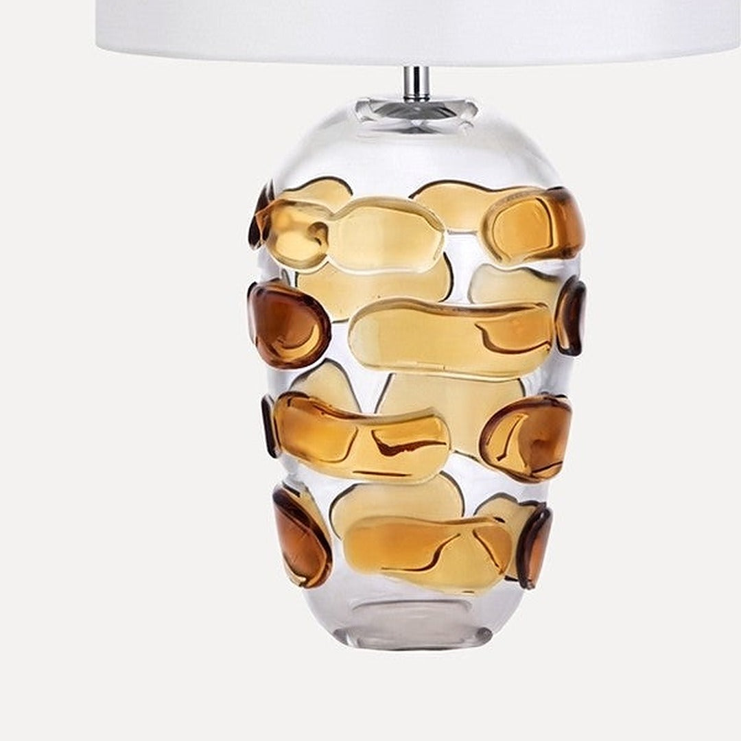 Bettona, détail du pied en verre soufflé
