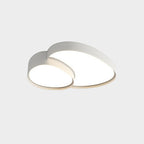 Plafonnier LED en forme de galets, noir ou blanc – Bréhat, finition blanc, 40 cm