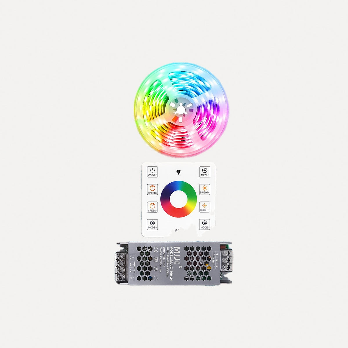 Ruban LED COB RGBIC, kit complet de 5 ou 20 m – Brillac, kit 5 m