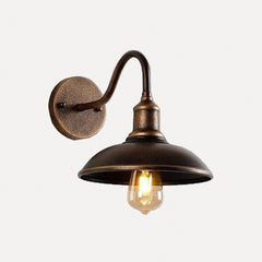 Bronze doré, abat-jour plat