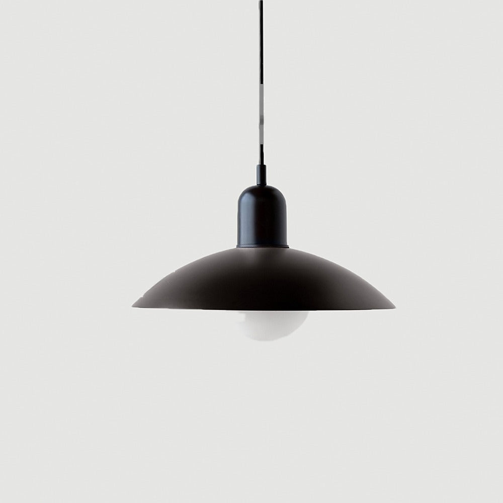 Suspension chapeau en métal coloré, scandinave – Camogli, finition noir uni