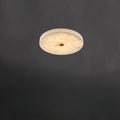 Plafonnier disque en albâtre, extra-plat – Carrare, finition ø 20 cm