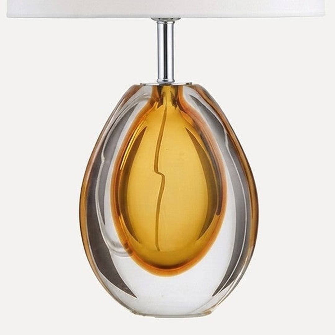 Cascia, détail du pied en verre soufflé