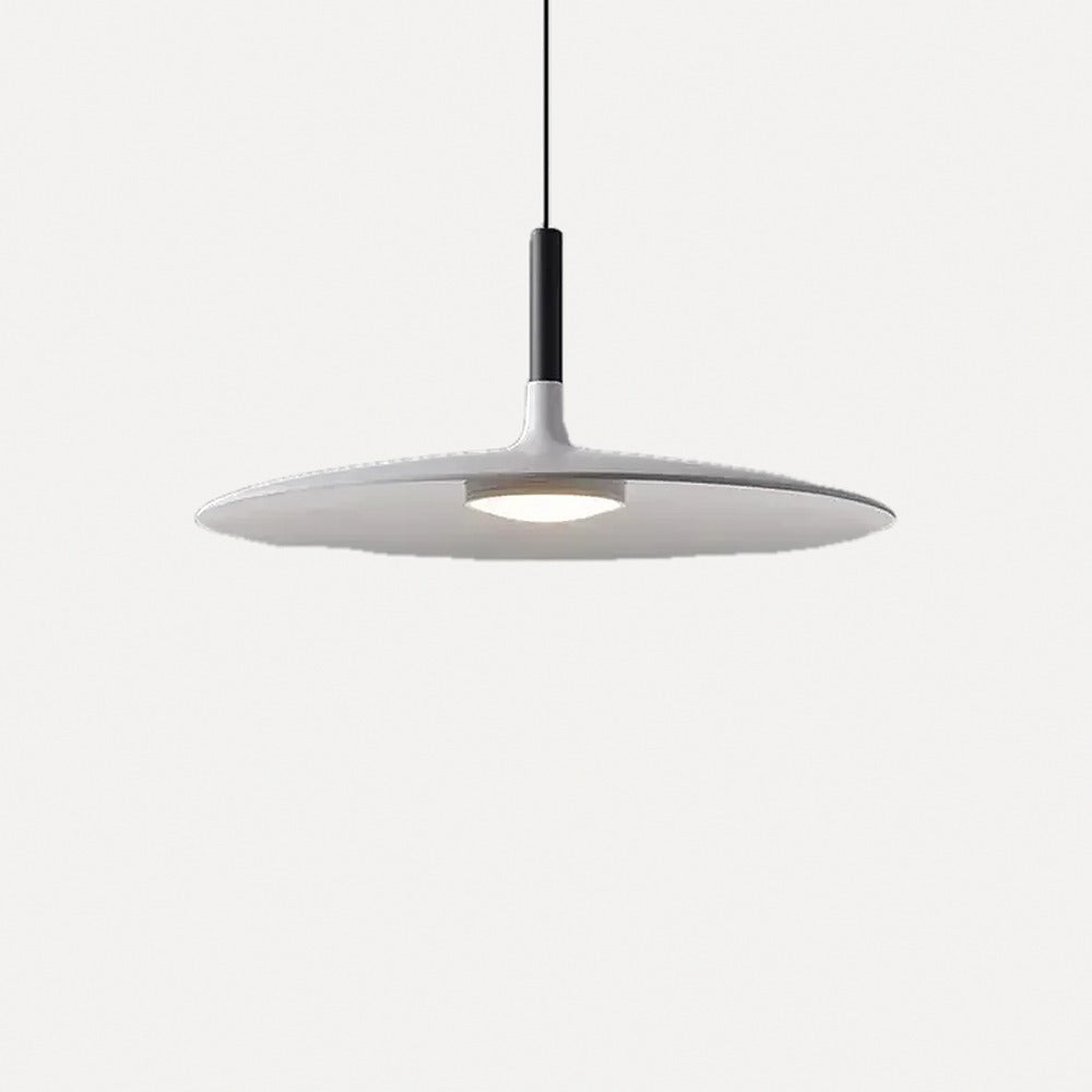 Suspension soucoupe laquée, six couleurs, Ø 25 à 45 cm – Cervo, sur fond blanc