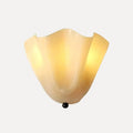 Applique coquille en verre festonné, cinq couleurs – Ceyreste, finition blanc opalin