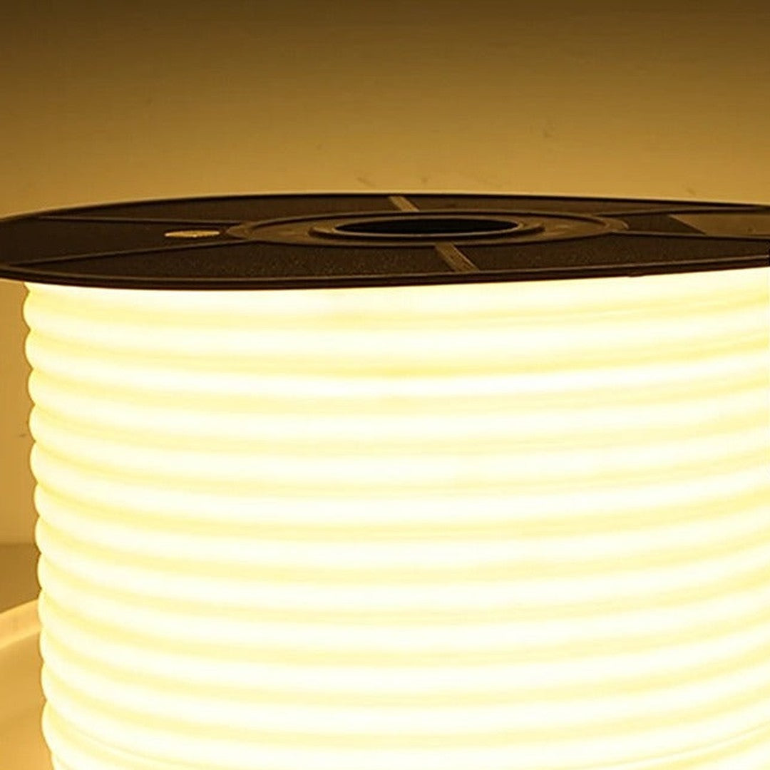 Ruban LED COB blanc chaud 230 V à variateur, 5 à 30 m – Clairvaux allumé
