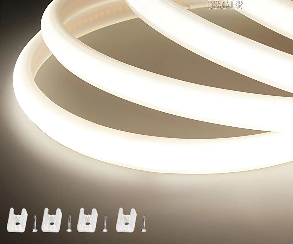 Ruban LED COB blanc chaud 230 V à variateur, 5 à 30 m – Clairvaux, sur fond clair