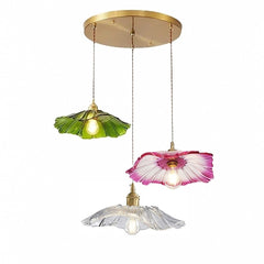 Trio vert, rose et transparent