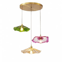 Trio vert, rose et ambre