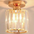 Plafonnier doré à pampilles de verre, 1 ou 3 lumières – Cotignac, finition une lumière