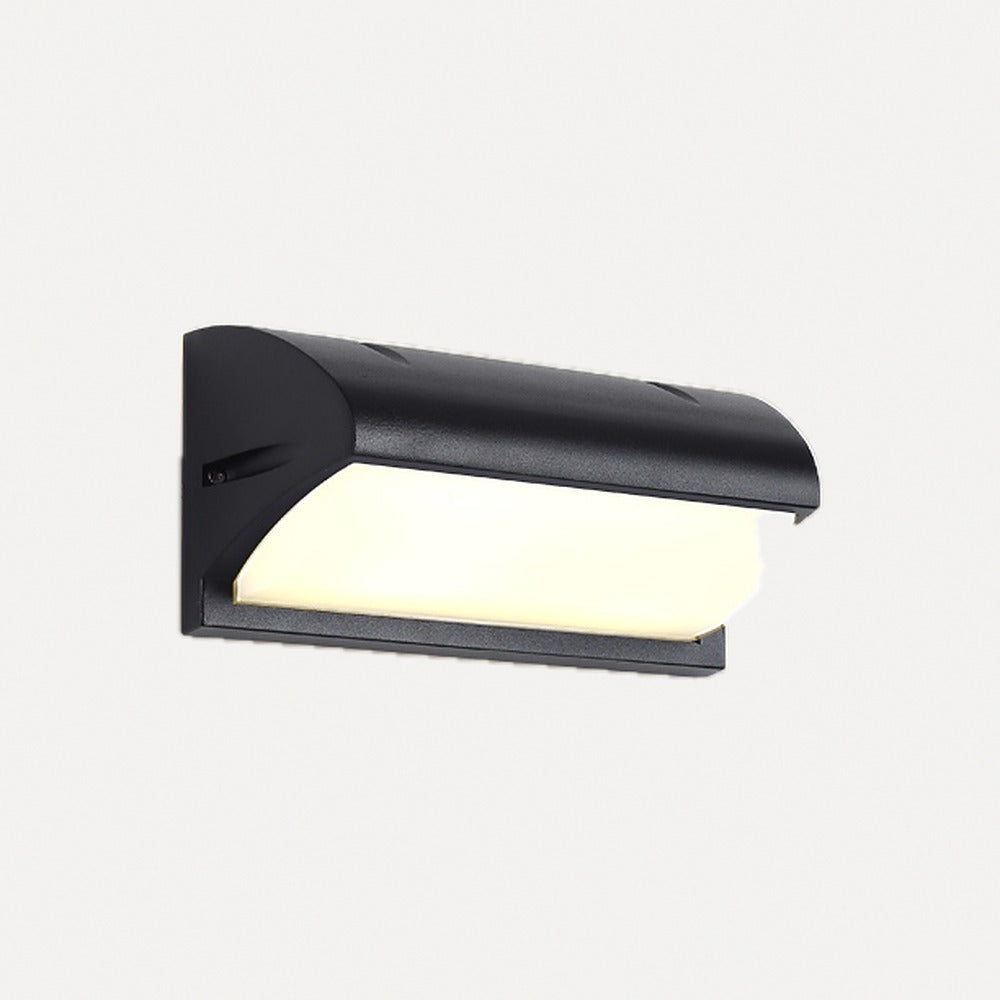 Applique extérieure LED, cinq formes, avec ou sans détecteur – Crozon, finition arrondi horizontal / 30 W