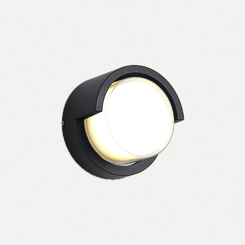 Applique extérieure LED, cinq formes, avec ou sans détecteur – Crozon, finition rond / 30 W