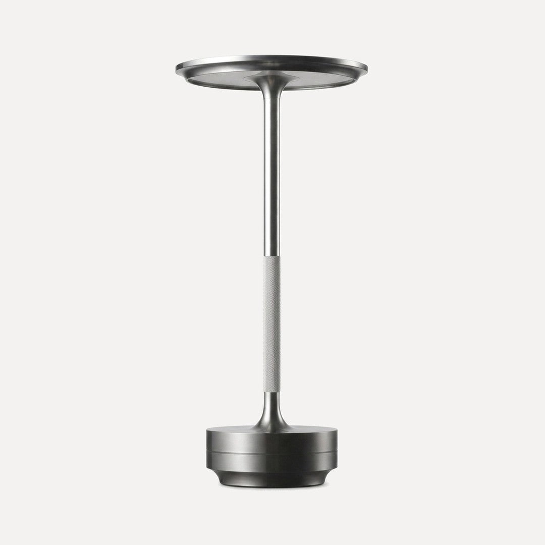 Domfront, lampe sans fil soucoupe, tactile, Argent