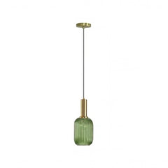 Verre vert, cylindre Ø 13 cm