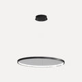 Suspension anneau de lumière LED, Ø 40 à 100 cm – Ermenonville, modèle noir, Ø 100 cm