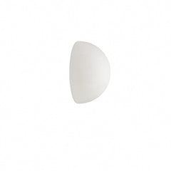 Demi-globe dépoli, H 13 cm
