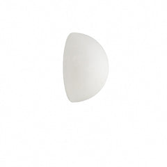 Demi-globe dépoli, H 15 cm
