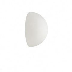 Demi-globe dépoli, H 18 cm