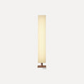 Lampadaire bois et tissu, esprit wabi-sabi – Gero, sur fond clair