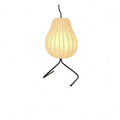 Lampadaire poire en soie, style japonais – Gion, sur fond blanc