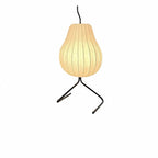 Lampadaire poire en soie, style japonais – Gion, sur fond blanc