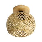 Plafonnier en bambou et osier tressés, Ø 20 ou 30 cm – Hiraizumi, finition ø 20 cm