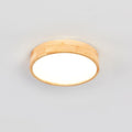 Plafonnier japonais en bois naturel, clair ou foncé – Kotohira, finition motif B, bois clair