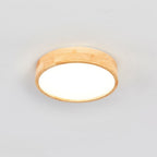 Plafonnier japonais en bois naturel, clair ou foncé – Kotohira, finition motif B, bois clair