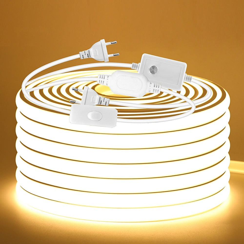 Ruban LED COB étanche IP68 pour l'extérieur, 5 à 30 m – Lumbres allumé