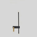 Applique LED barre noire et liseuse dorée orientable – Malcesine, finition liseuse à droite