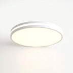 Plafonnier macaron LED, blanc, bois ou noir – Anglet, sur fond uni