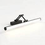 Applique LED articulée IP44, noir ou blanc, 40 à 100 cm – Barèges, sur fond uni