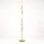 Lampadaire tige et 9 globes de verre, H 165 cm – Ostende, sur fond uni