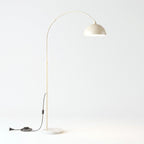 Lampadaire pied en marbre, abat-jour Ø 30 cm, cinq teintes – Sirmione, sur fond uni